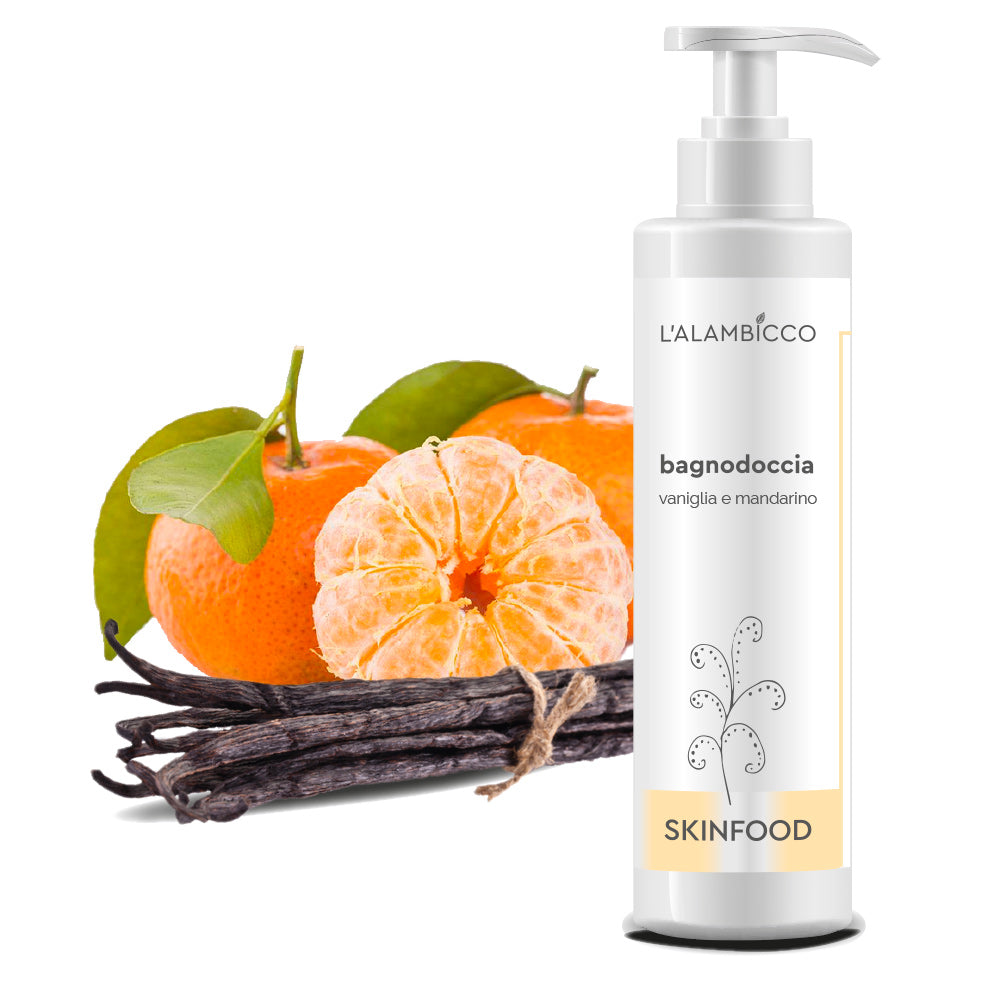 BAGNODOCCIA SKINFOOD vaniglia e mandarino 250 ml – Alambicco Lab