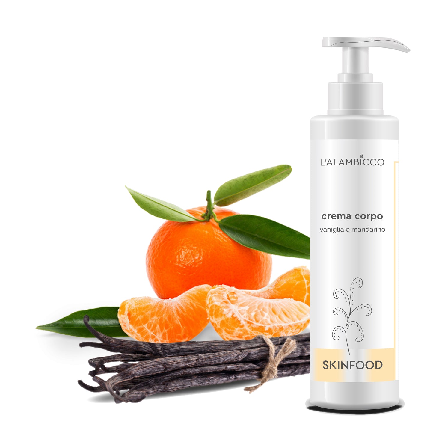 CREMA CORPO NUTRIENTE vaniglia e mandarino 250 ml