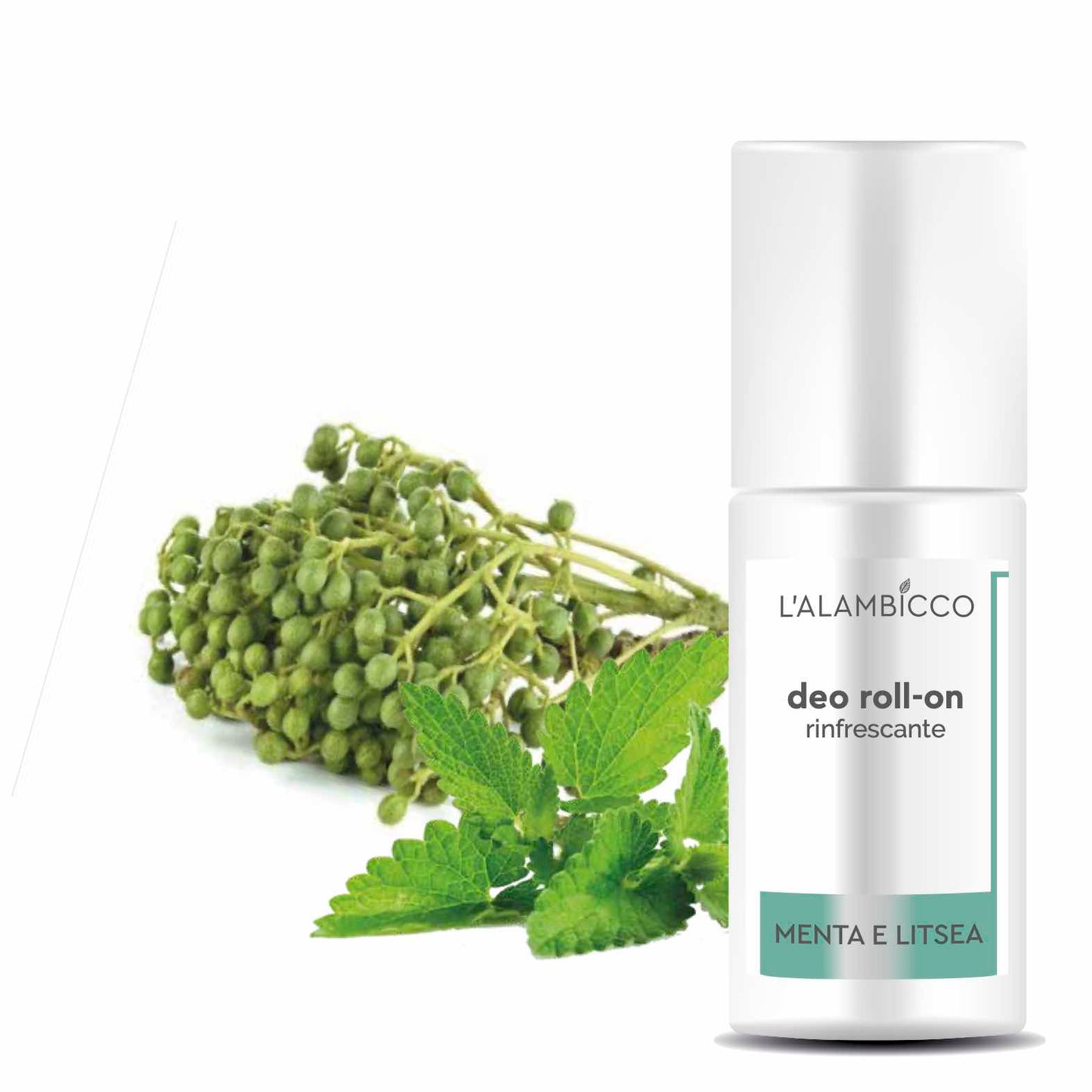 DEODORANTE ROLL-ON rinfrescante Menta e Litsea 40 ml