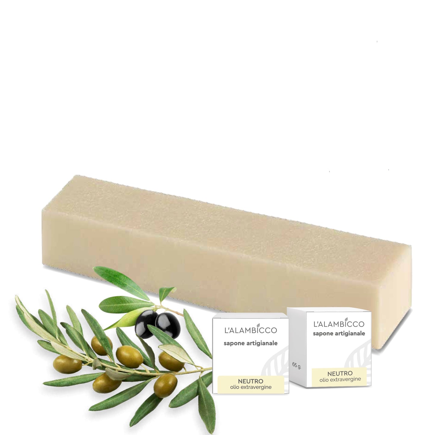 SAPONE VEGETALE NEUTRO barra, 750 gr.