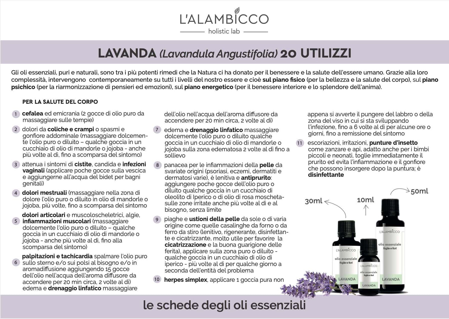 OLIO ESSENZIALE DI LAVANDA