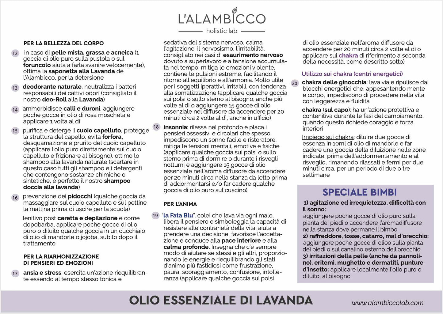 OLIO ESSENZIALE DI LAVANDA